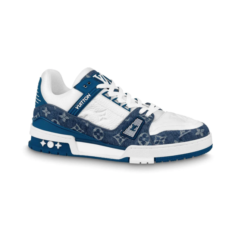 Louis Vuitton LV Trainer White Blue